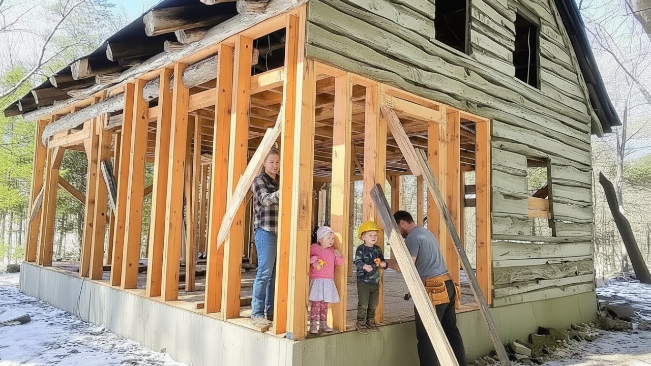 Couple Transforms Abandoned Shed into Amazing Home | Full Build by @homesteadingdays