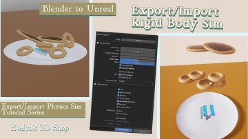 Export/Import Rigid Body Physics Sim (ABC File) Blender to Unreal Engine Tutorial