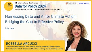 Harnessing Data and AI for Climate Action I Interview with Rossella Arcucci
