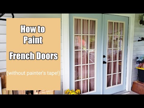 How to Paint French Doors without Painter&rsquo;s Tape