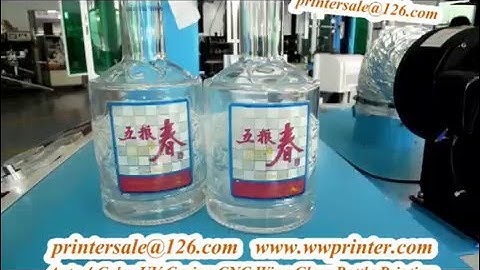 4 Color Wine Glass Bottle screen printer machine