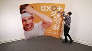 Formulate Fabric Curved Exhibition Stand