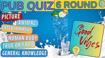 Virtual Pub Quiz Showdown: Test Your Knowledge! Pub Quiz 6 Rounds. No 15