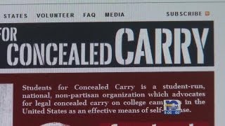 USA student advocates carrying concealed weapons on campus