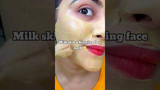 Milk skin whitening with Multani mitti for face shorts youtubeshorts trendinghacks short hack