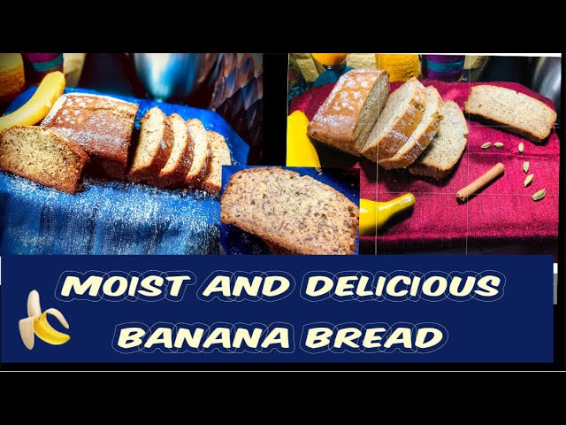 Banana Bread | Super Moist Banana Bread | Homemade Banana Bread | Perfect Home Kitchen and Garden