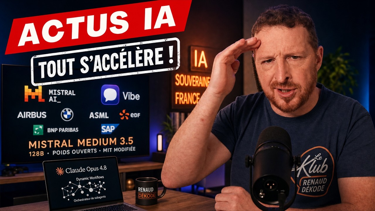 Mistral envoie du lourd, Claude Opus 4.8 consolide