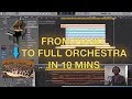 FROM PIANO TO FULL ORCHESTRA IN 10 MINS - How to orchestrate a piano chord progression