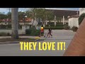 Everyone Loves Wheelies! | DRZ400SM Down Town Miami Wheelies