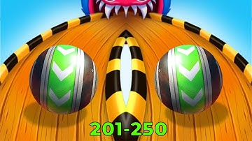 Sky Rolling Balls - SpeedRun Gameplay Level 201-250