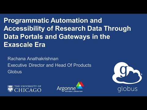 Programmatic Automation and Accessibility of Research Data Through Data Portals and Gateways