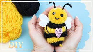 🐝 How to make an Amazingly Cute Yarn Honeybee 💛 Woolen crafts 💛 DIY NataliDoma