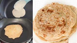 3 Minute Liquid Dough, Garlic Flatbread:: No-yeast, No-kneading, Quick and Easy:: Garlic Naan