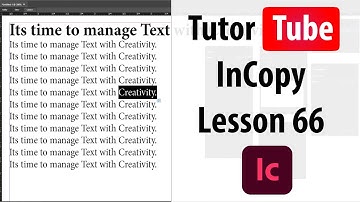 Adobe InCopy Tutorial - Lesson 66 - Grids and Guides