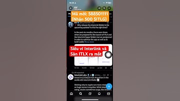 Tin nhanh Interlink - Siêu ví Interlink, sàn ITLX sẽ được ra mắt trong phiên bản V4.0 #ITLG #ITLX