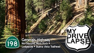 Generals Highway through Sequoia National Park: Northbound