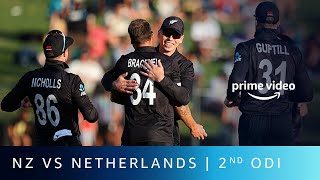 2nd ODI Highlights - New Zealand vs Netherlands | Live Cricket | Amazon Prime Video