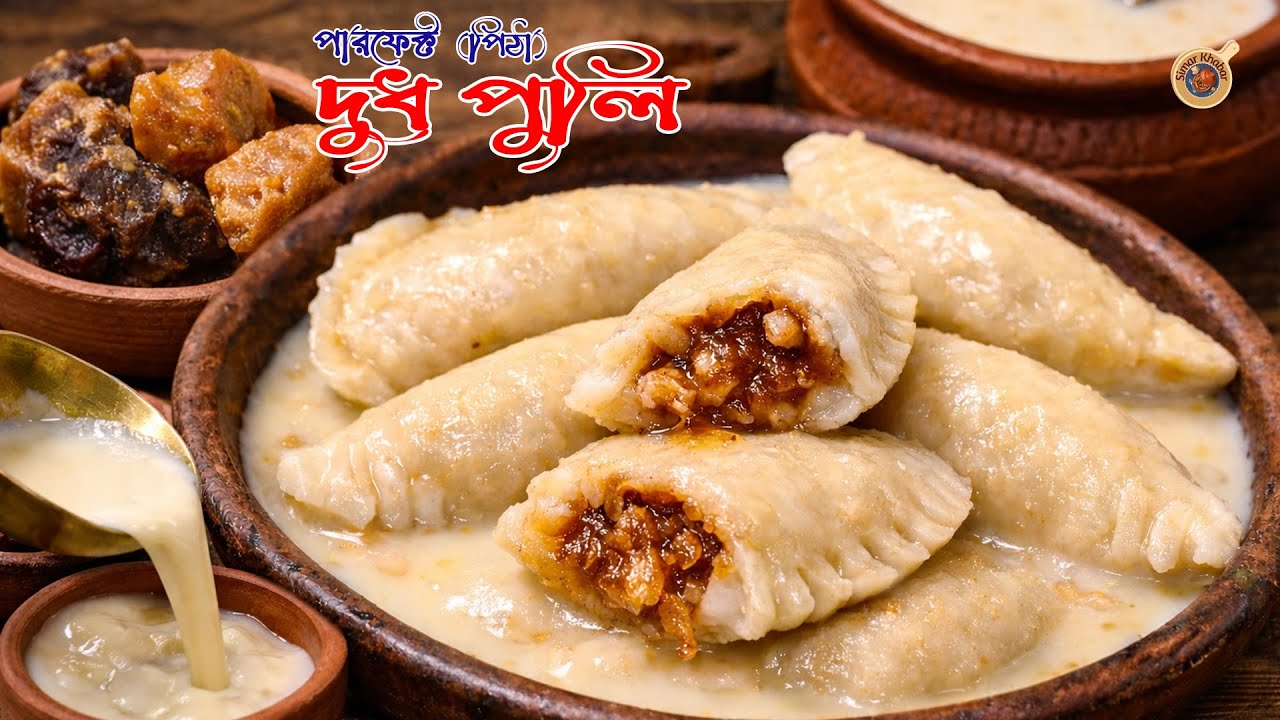 পারফেক্ট পিঠা দুধ পুলি  রেসিপি  | Bengali Winter Special Pitha Recipe
