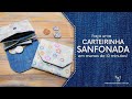 CARTEIRINHA SANFONADA de tecido: passo a passo fácil para carteira, porta-cartões, porta-moedas...