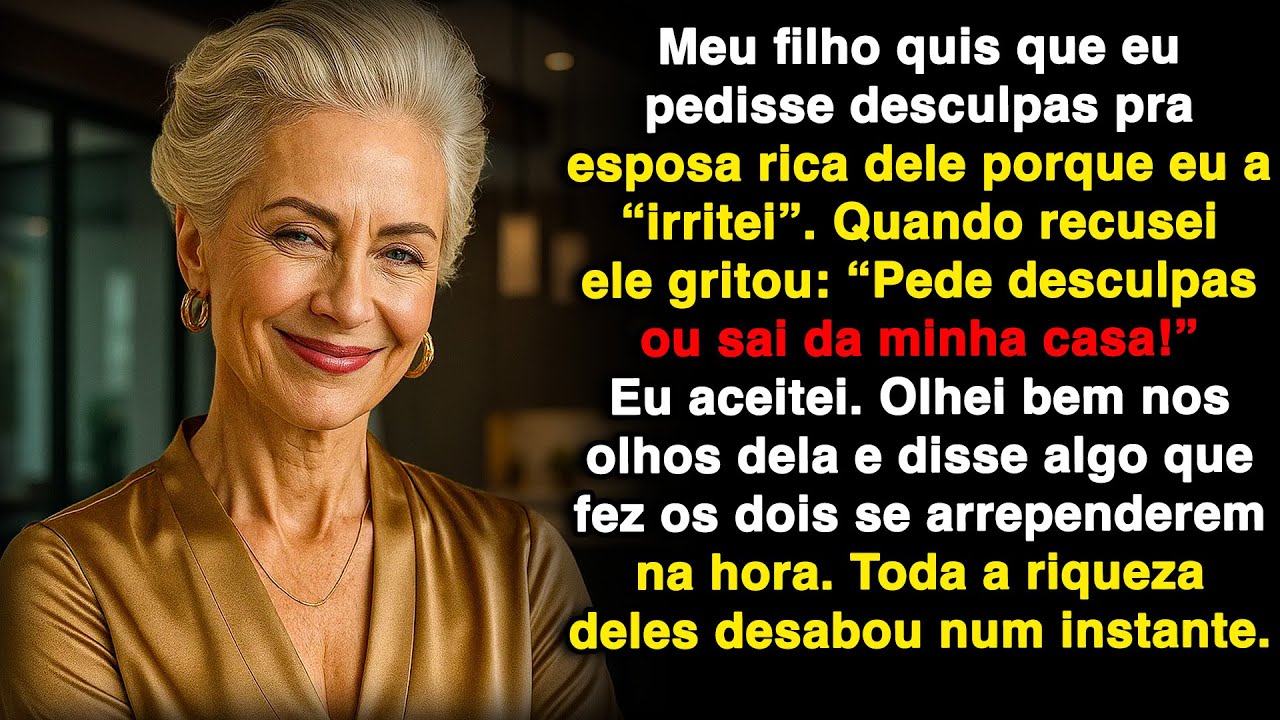 Minha nora disse irritada que não me aguenta mais e foi embora. Meu filho me deixou humilhada