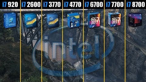 intel Core i7 920 vs 2600 vs 3770 vs 4770 vs 6700 vs 7700 vs 8700
