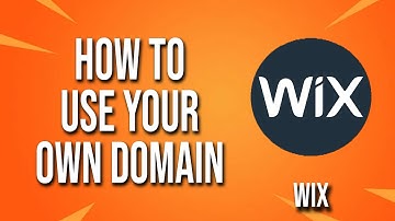 How To Use Your Own Domain Wix Tutorial