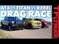 What's The Fastest New Off-Road Pickup? GMC vs Nissan vs Ram Drag Race (Gold Winch Ep.1)