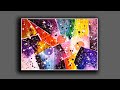 Inspirational Modern Abstract Painting In Acrylics | Painting Techniques | Art Demonstration