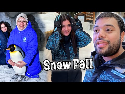 Family Ke Sath Dubai Mein Snow Fall Dekhi 😍 | Aroob Dar Gai 😂 | First Time Penguin Se Mila 😍