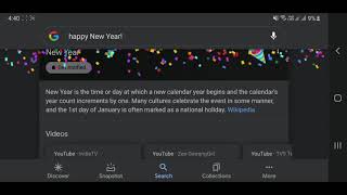 New Year Easter Egg On Google!!!
