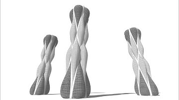 Decagon Fusiform Tower by Ali Goshtasbi Rad