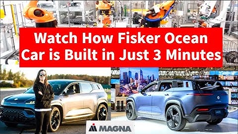 Watch How Fisker Ocean Car is Built in Just 3 Minutes AMAZING!  #fisker #electric #ev #tesla