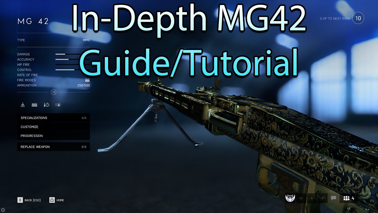The Most Powerful Gun In The Game In Depth Mg42 Guide Battlefield V Support Gameplay Guide Youtube