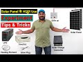 Solar Panel के अद्भुत Use, Experiment, Tips & Tricks | How to Convert Solar Panel dc to 220v ac