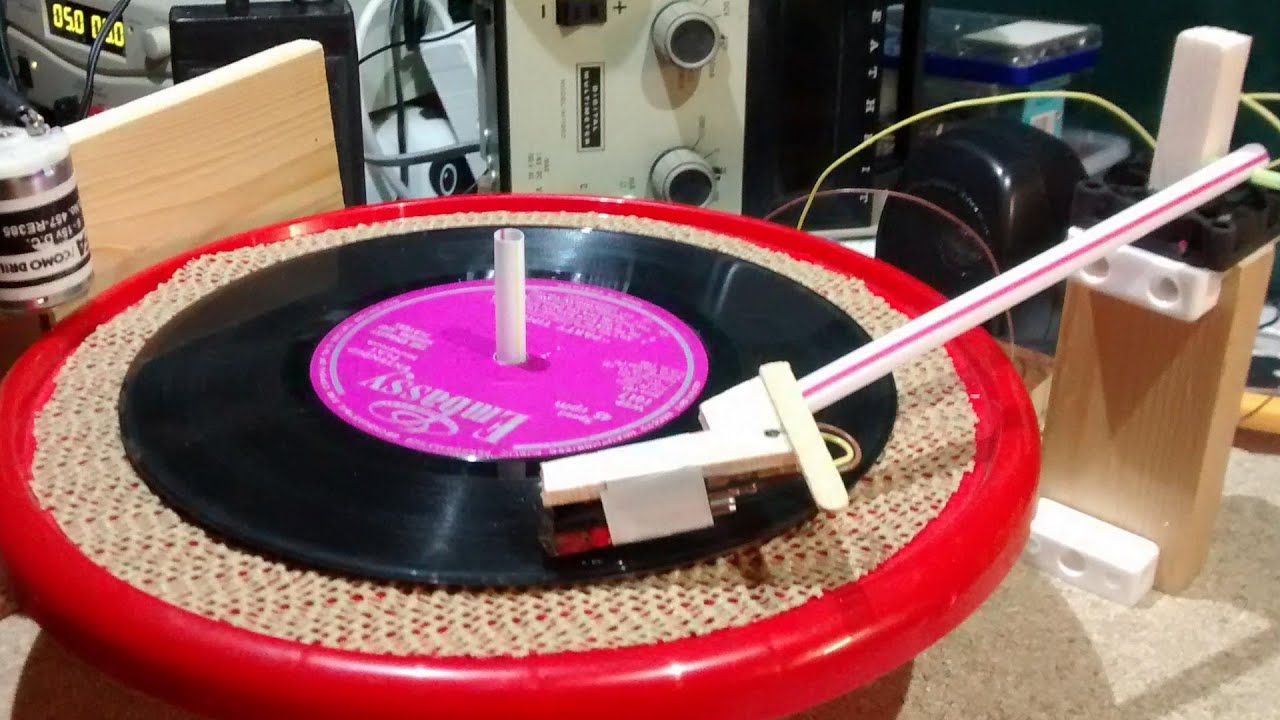 Homemade DIY record player 