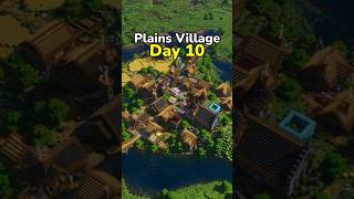 Minecraft Plains Village - Day 10 🏡 #minecraft
