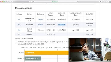 Как выбрать версию Node.js