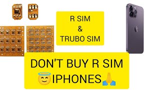 DON'T BUY R SIM & TURBO SIM IPHONES #youtube#iphone