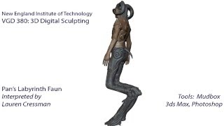 Video Game Design 3D Digital Sculpting - Labyrinth Faun By Lauren Cressman