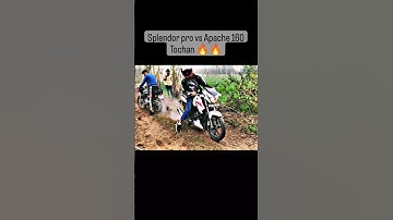 Thumbnail of splendor pro🤬😡😈  vs Apache 160😈🤬😮 tochan short#video