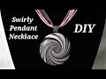 DIY  | How To Make Polymer Clay Swirly Pendant Necklace With Hands Only | Tips And Tricks