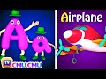 Phonics song 2 with two words in 3d  a for airplane  abc alphabet songs with sounds for children