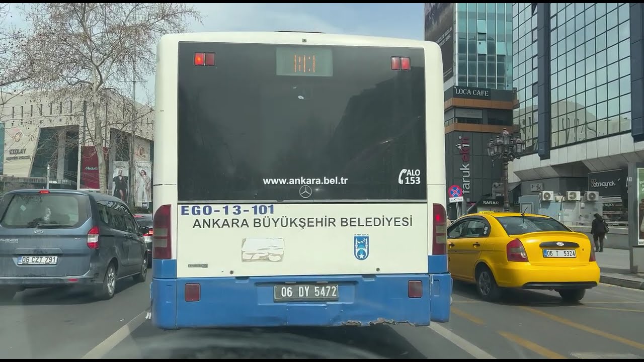 Sıcak bir Ankara Günü - 4K Ankara Türkiye Drive