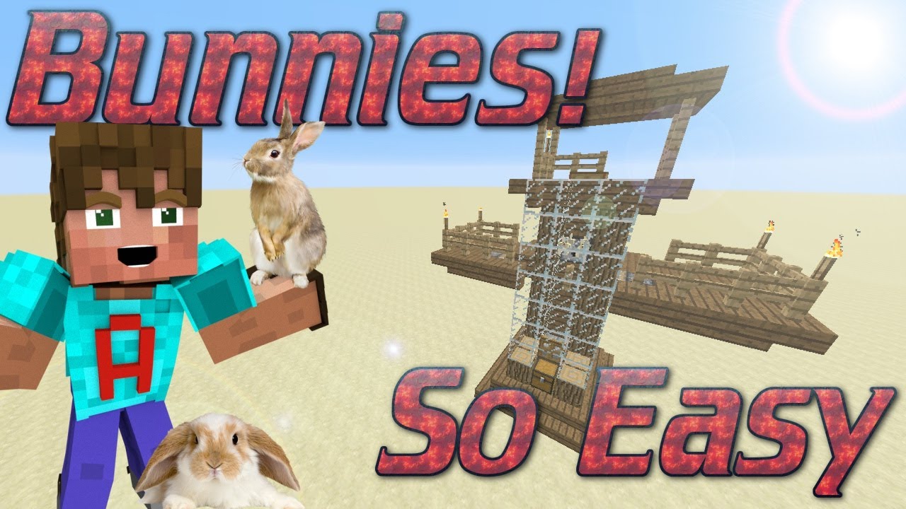 Minecraft Rabbit Farm | How to make an XP Food Meat & P... | Doovi