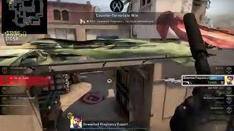 CSGO Mirage 4K Clutch as CT