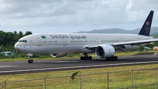 Saudia Arabian Airlines B777300ER V.C Bird Departure!