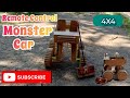 How To Make RC Monster Car || With Cardboard #monstercar #monstertruck #car