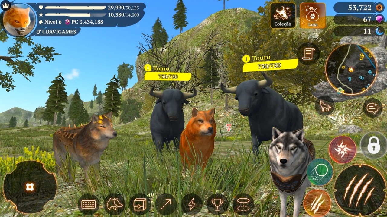 😱VIREI UM LOBO🐺SIMULADOR DE LOBO MOBILE ONLINE🔴The Wolf RPG Jogo de Animais the wolf rpg🔥the wolF