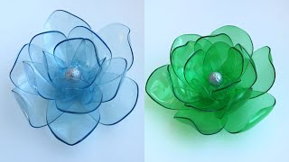 How To Make Very Easy and Beautiful Plastic Bottle Flower  Plastic Bottle Craft Bottle Art