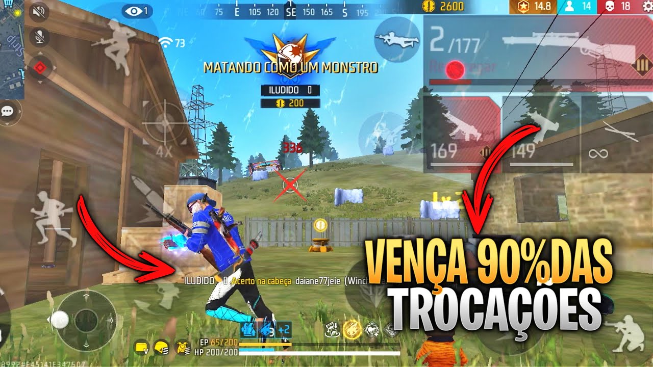 DICAS PARA VENCER TROCAÇÕES E FAZER BASTANTE KILL NO FREE FIRE
